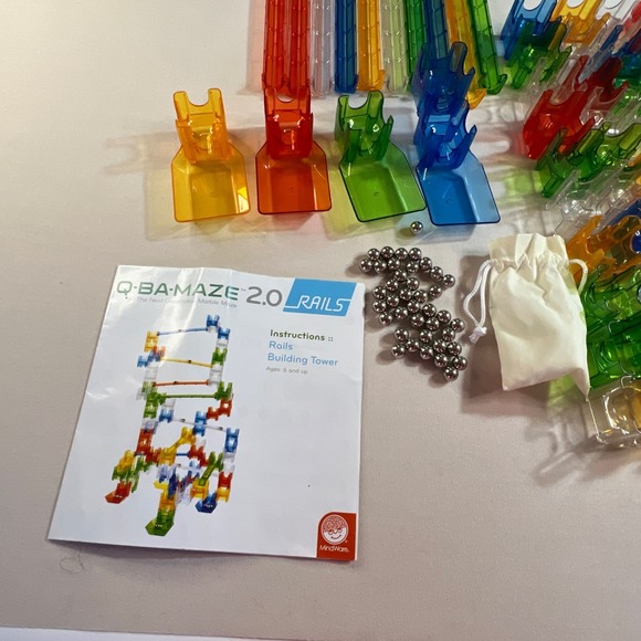 Q-Ba-Maze Marble 2.0 - Rails Builder Set missing OnePiece Of 114 pieces - Picture 9 of 14